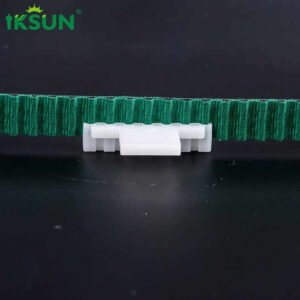 IKSUN Manual Motorized Curtain Track Rubber Belt Smooth Sliding Smart Curtain System Conveyor Belt