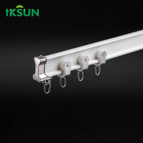 Manufacturer Silent Curtain Track High-Quality Aluminum Curtain Rail for Home Use - Image 4