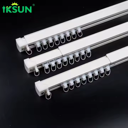 Manufacturer Wholesale Aluminium Heavy Duty Ceiling and Wall Mount Retractable Tension Extendable Curtain Rod Track Set