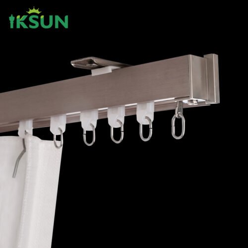 Manufacturer Wholesale Heavy-Duty Aluminum Ceiling Curtain Track for Living Rooms - Image 3