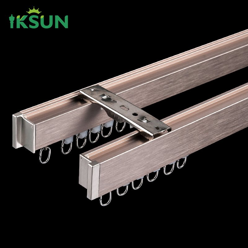 Manufacturer Wholesale Heavy-Duty Aluminum Ceiling Curtain Track for Living Rooms