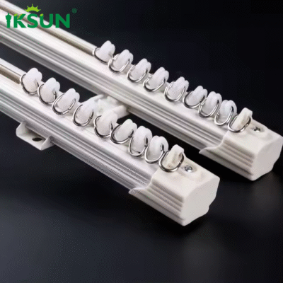 Modern Dual Track Silent Curtain Rod With Nano Side Design For Ceiling Mount 3