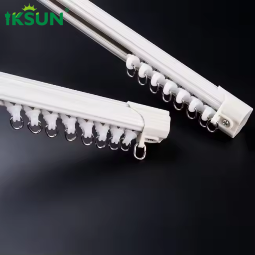 Modern Dual-Track Silent Curtain Rod with Nano Side Design for Ceiling Mount - Image 3