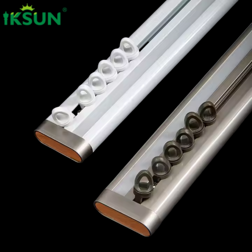 Modern Light Luxury Aluminum Alloy Curtain Rails Roman Curtain Rod Tracks with Suspended Silent Design for Smooth Operation - Image 3