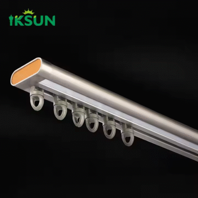 Modern Light Luxury Aluminum Alloy Curtain Rails Roman Curtain Rod Tracks With Suspended Silent Design For Smooth Operation