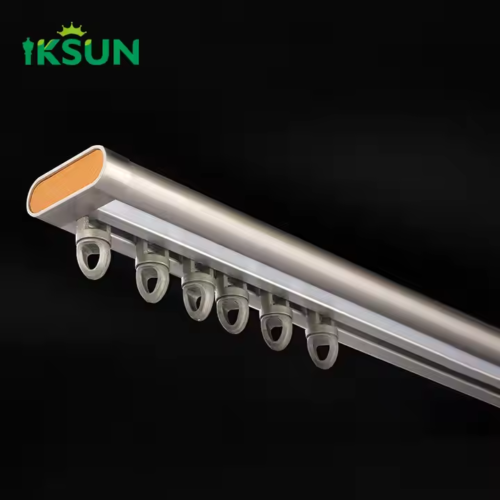 Modern Light Luxury Aluminum Alloy Curtain Rails Roman Curtain Rod Tracks with Suspended Silent Design for Smooth Operation