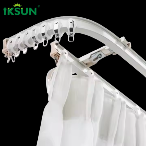 Popular Electric Curtain Track 90-Degree Connector, Curtain Rod Connector for Ceiling Curtain Track - Image 3