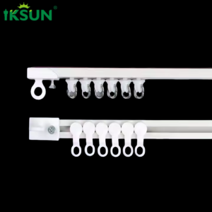 Self-Adhesive Drill-Free Curtain Rod Track for Bathroom and Closet Shelves