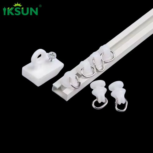 Self-Adhesive Drill-Free Curtain Rod Track for Bathroom and Closet Shelves - Image 3