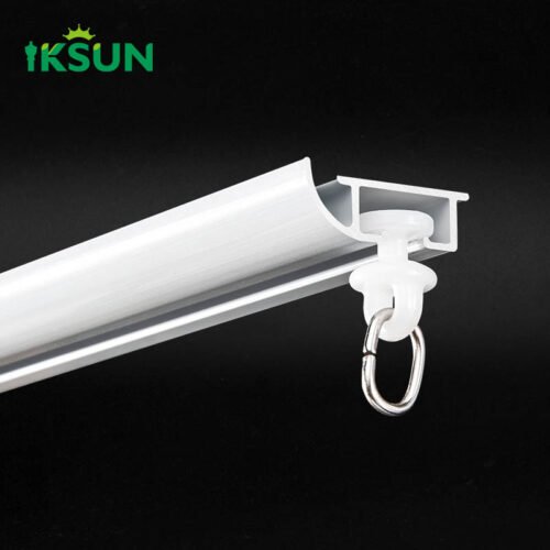 IKSUN Stylish Ultra-Thin Aluminum Curtain Track for Windows Sleek Design for Multiple Environments - Image 2