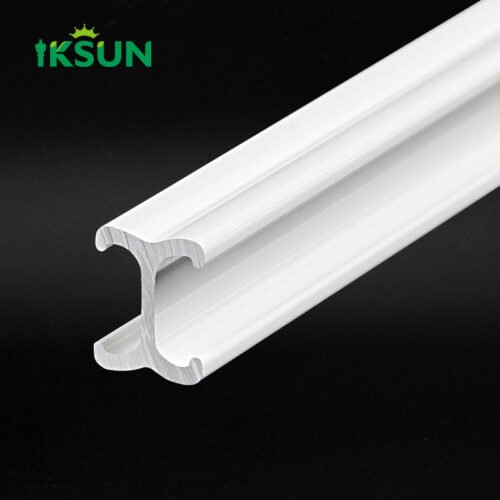 Ultra-Thin Aluminum Curtain Track L-Shaped U-Shaped Straight Silent Sliding Rail for Inward-Opening Windows - Image 3