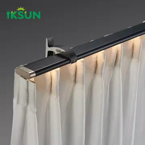 Upset New Design High-Quality Aluminium Heavy-Duty Curtain Rod Rail with Remote-Controlled - Image 4