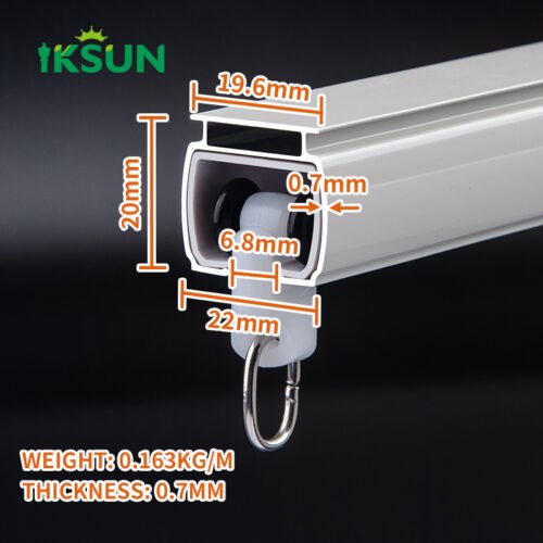 IKSUN Wholesale White Aluminum Curtain Track, Affordable Price, Factory Direct, Suitable for Home Use - Image 4