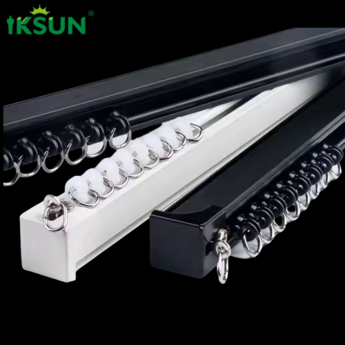 Wholesale Aluminium Alloy Curtain Rail Rod Accessories Double Curtain Track - Image 4