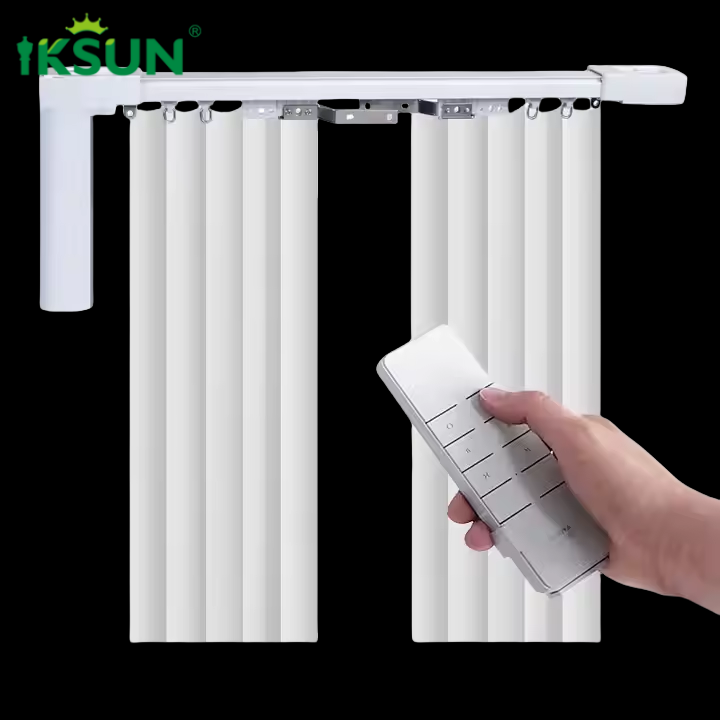 Wholesale China Manufacturer Silent Design Ripple Fold WiFi Tuya Motorized Smart Home Aluminum Electric Curtain Rail Track