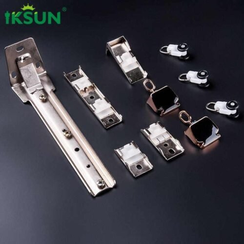 Wholesale Custom S Fold Curtain Rail Rod with Heavy Duty Alloy Bracket End Cap Silent Runners and Aluminium Track for Household Use - Image 3