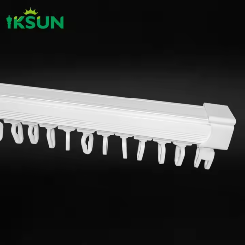 Wholesale Premium Heavy-Duty Ripple Wave Curtain Rails Aluminum S-Fold Curtain Track for Modern Interiors - Image 2