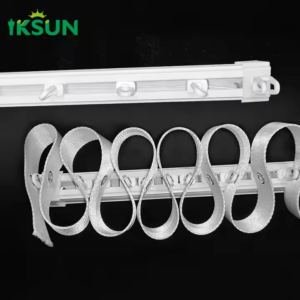 Bulk Supply Aluminum Ripple Fold Curtain Tracks S-Fold Curtain Tracks and Wave Curtain RailsIKSUN Bulk Supply