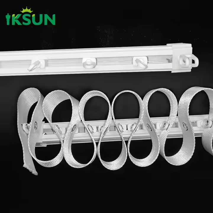 Wholesale Premium Heavy-Duty Ripple Wave Curtain Rails Aluminum S-Fold Curtain Track for Modern Interiors