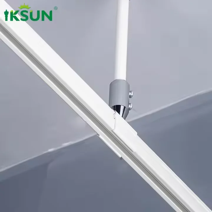 IKSUN Factory Wholesale Flexible Bendable Ceiling Curtain Track for Bay Windows, Hospitals, and Cubicle Transfusion Poles