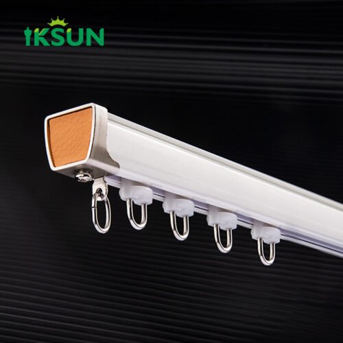 IKSUN Ceiling-Mounted Aluminum Curtain Tracks with Smooth Rollers – Durable and Easy to Install - Image 3