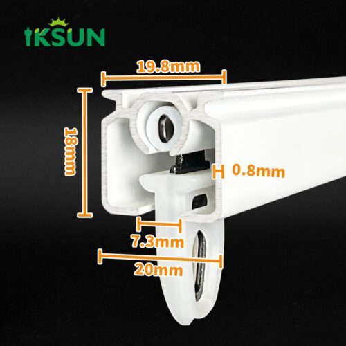 IKSUN  Durable Aluminum Curtain Track System for Home and Office - Smooth and Quiet Operation - Image 5