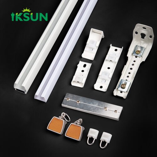 IKSUN Ceiling-Mounted Aluminum Curtain Tracks with Smooth Rollers – Durable and Easy to Install - Image 4