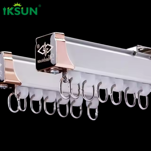 IKSUN Factory Premium Aluminum Smart Curtain Track for Hospitals at Competitive Prices - Image 3