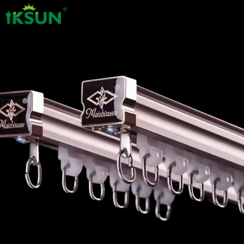 IKSUN High-Quality Aluminum Curtain Track with Plastic Slides and Decorative Design - Made in China Curtain Accessories