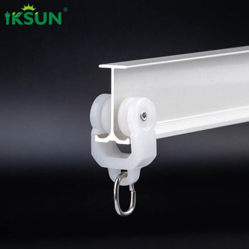 IKSUN Factory Direct Silent Curved Track Series Durable Curtain Rail System Customizable for Hotels Use - Image 2