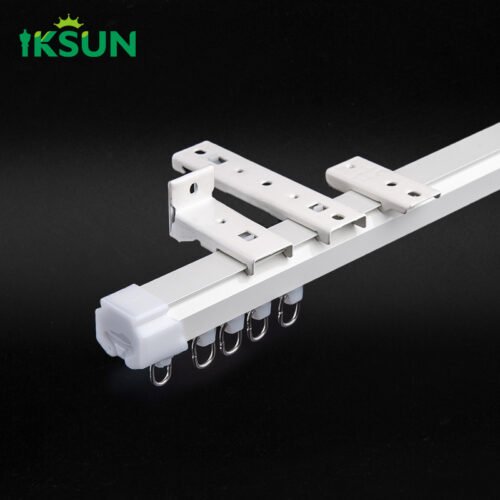 IKSUN  Factory  wholesale  Aluminium Curtain Track with Hooks, Durable & Easy Installation