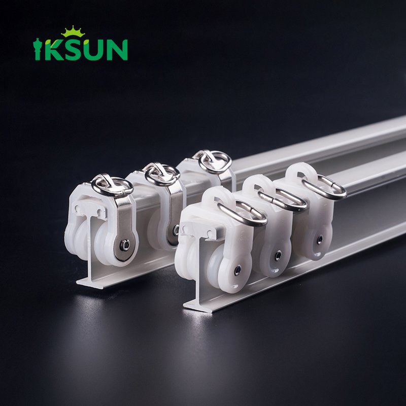 Iksun Flexible bendable curtain track, ceiling wall hanging track specially designed for arched Windows, customizable and color optional