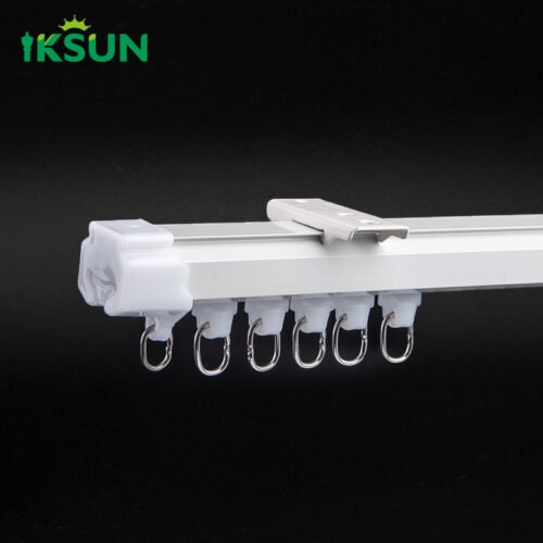 IKSUN  Factory  wholesale  Aluminium Curtain Track with Hooks, Durable & Easy Installation - Image 7