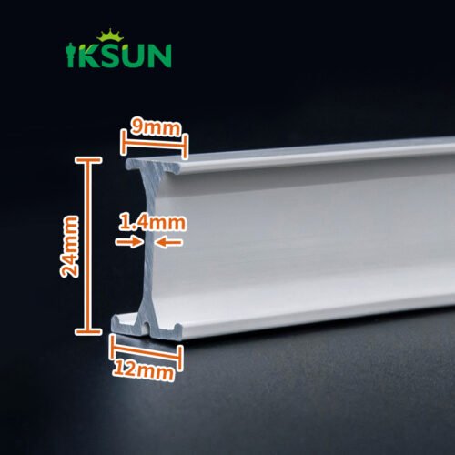 IKSUN Silent Curtain Track Kit, Durable Aluminum, Flexible System For Homes And Hotels, Can Be Mounted On Walls Or Ceilings - Image 5