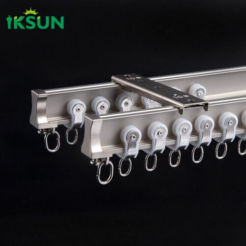 IKSUN curtain track ceiling mount, high durability for long term use, support for customization options - Image 6