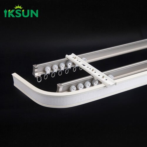 IKSUN curtain track ceiling mount, high durability for long term use, support for customization options - Image 5