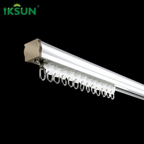 IKSUN Factory Ceiling Aluminum Curtain track, Ideal For Homes And Hotels, Modern And Simple Design