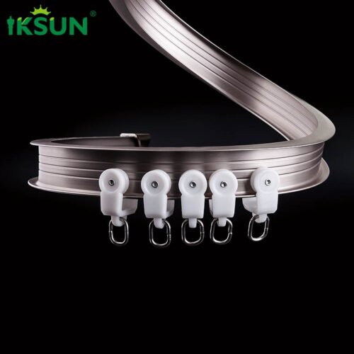 IKSUN Durable Flexible Curved Curtain Track  Factory Direct Price for Any Setting