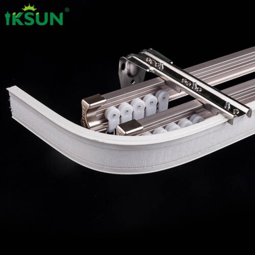 IKSUN Durable Flexible Curved Curtain Track  Factory Direct Price for Any Setting - Image 4