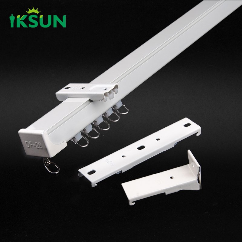 IKSUN Factory Premium Aluminum Curtain Track with Silent Gliders and Customizable Options