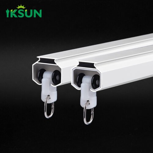 IKSUN  Factory  wholesale  Aluminium Curtain Track with Hooks, Durable & Easy Installation - Image 2