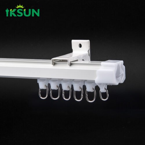 IKSUN  Factory  wholesale  Aluminium Curtain Track with Hooks, Durable & Easy Installation - Image 5