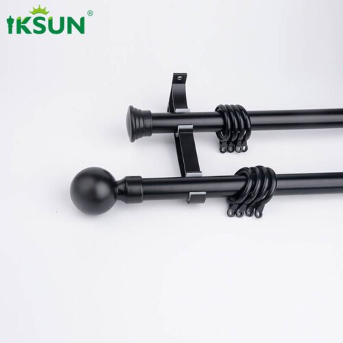 Iksun Modern Fashion Curtain Rod for Home Decor Minimalist Style Aluminum Curtain Track and Roman Rod Strap Accessories Can Be Customized - Image 2