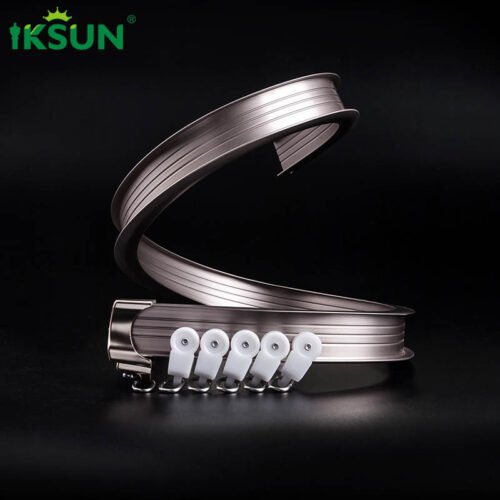 IKSUN Durable Flexible Curved Curtain Track  Factory Direct Price for Any Setting - Image 3