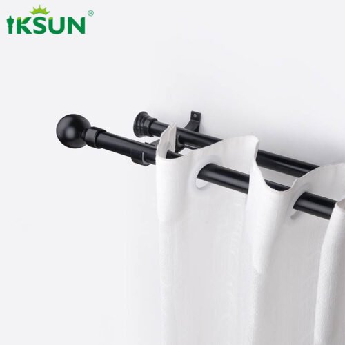 Iksun Modern Fashion Curtain Rod for Home Decor Minimalist Style Aluminum Curtain Track and Roman Rod Strap Accessories Can Be Customized - Image 6