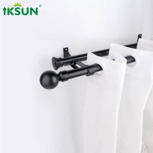 Iksun Modern Fashion Curtain Rod for Home Decor Minimalist Style Aluminum Curtain Track and Roman Rod Strap Accessories Can Be Customized - Image 4