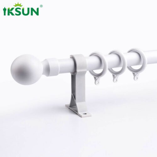 Iksun Modern Fashion Curtain Rod for Home Decor Minimalist Style Aluminum Curtain Track and Roman Rod Strap Accessories Can Be Customized