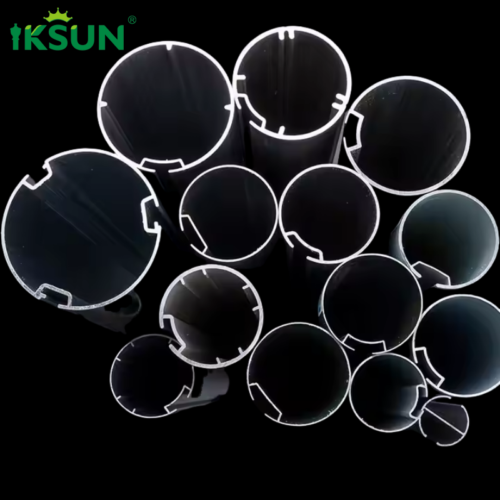 KSUN Factory Wholesale Custom Powder-Coated Polished Anodized Roll Curtain Accessories 6063 Tube Aluminum Profile Curtain Track High Quality Process Rugged by ZGP - Image 6