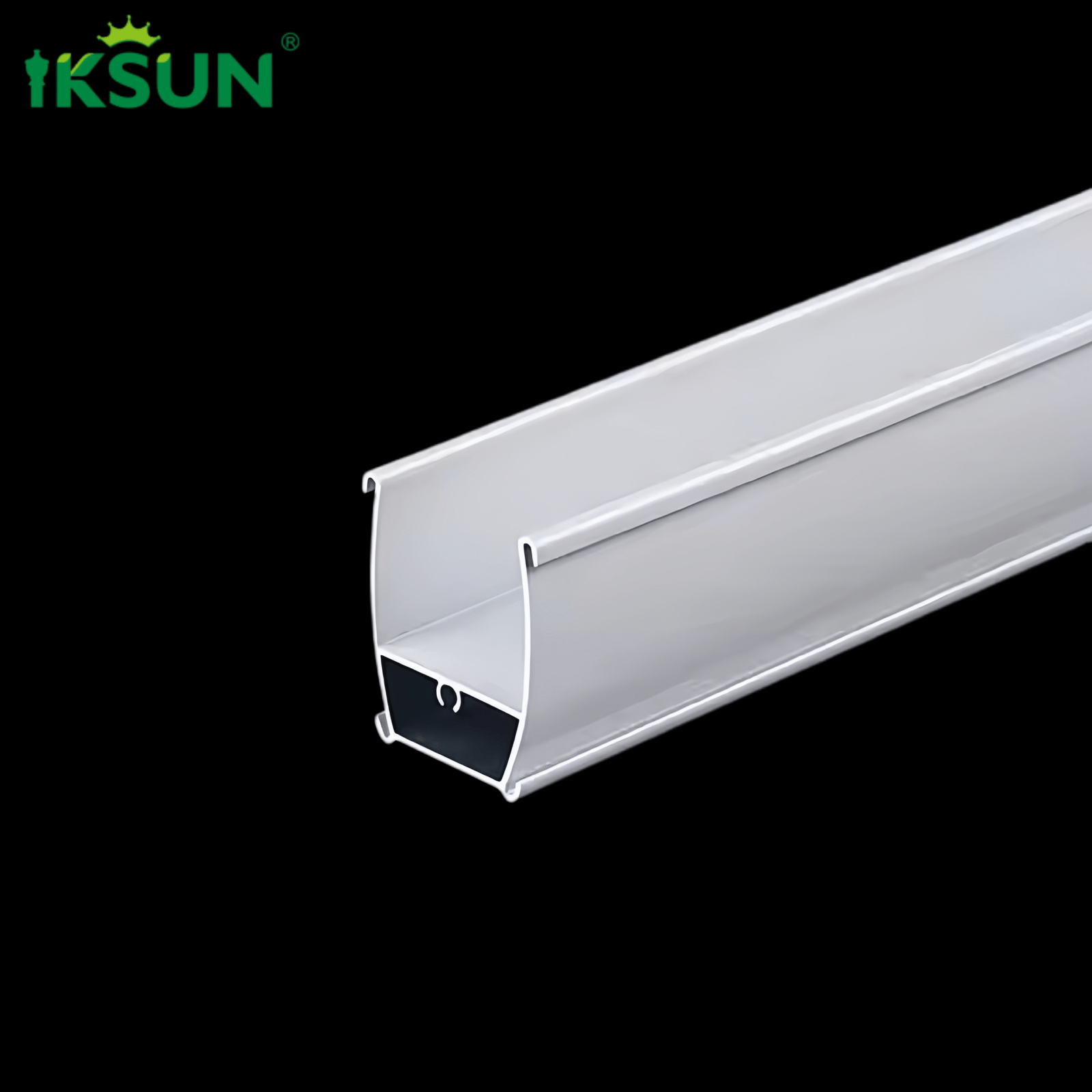 IKSUN Factory Can Customize Powder Paint Polishing Extruded Curtain Fittings Bottom Railing Window Aluminum Profiles 1 Scaled