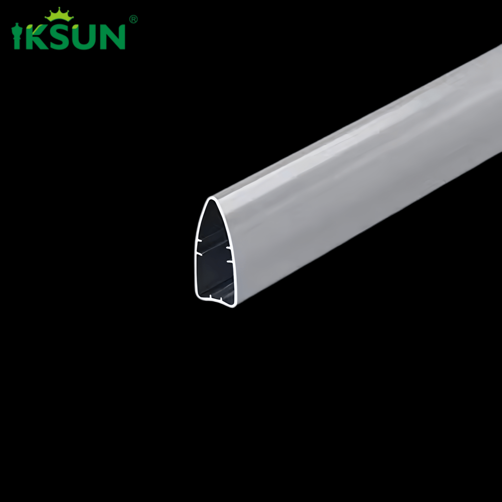 IKSUN Factory Can Customize Powder Paint Polishing Extruded Curtain Fittings Bottom Railing Window Aluminum Profiles 3 Scaled